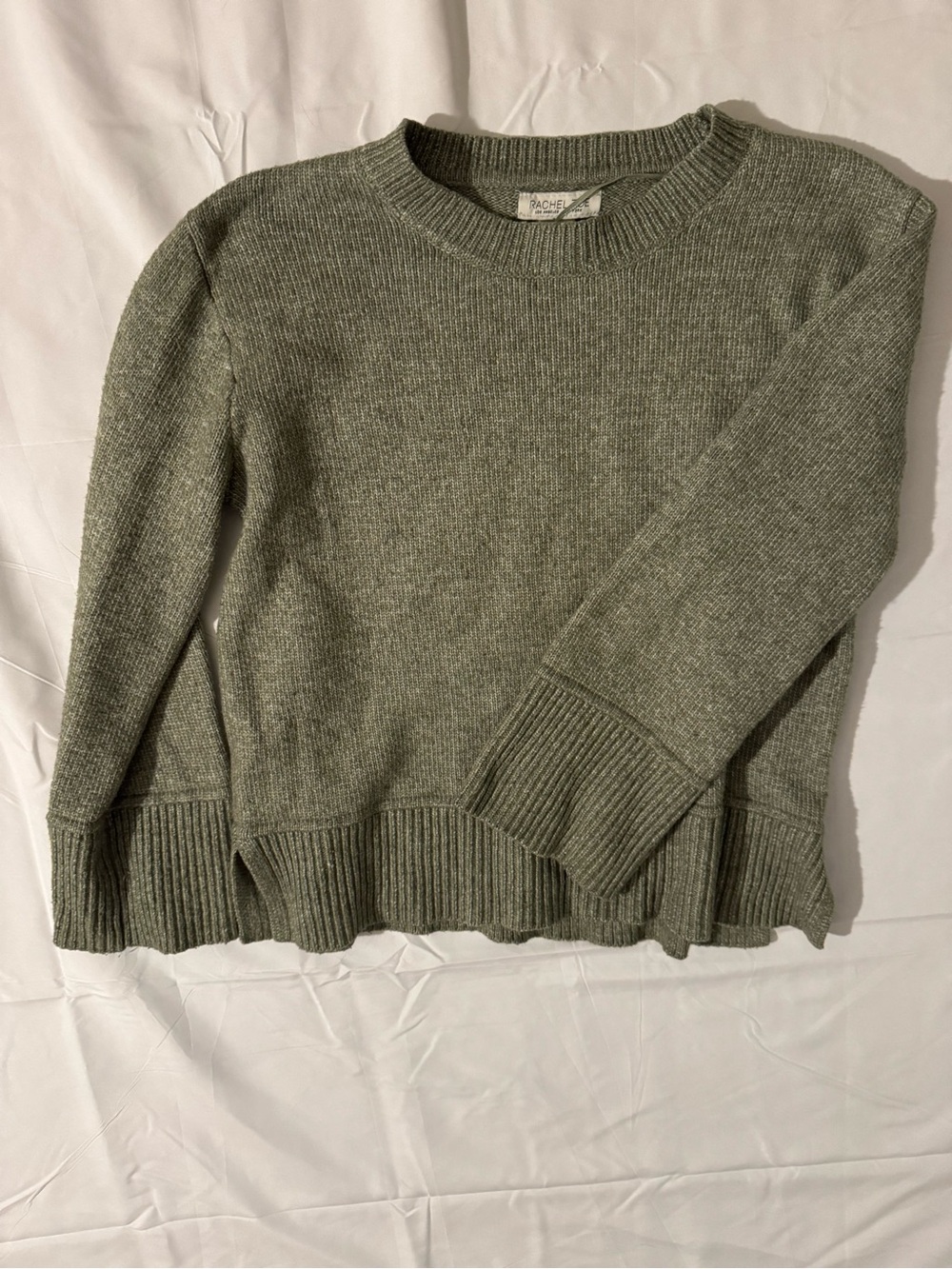 Rachel Zoe Olive Green Crewneck Sweater